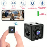 كاميرا صغيرة محمولة للمراقبة عن بعد مع كشف حركة وتنبيه عبر الهاتف تسجيل فيديو بدقة 1080p وزاوية 170 درجة لاسلكية وقابلة للتشغيل عبر التطبيق | المنزل تجسس ديكور ديكور_منزل ساعات_ذكية ساعة بكام عداد الخطى كاميرات كاميرات تجسس كاميرات خارجية كاميرات مراقبة م