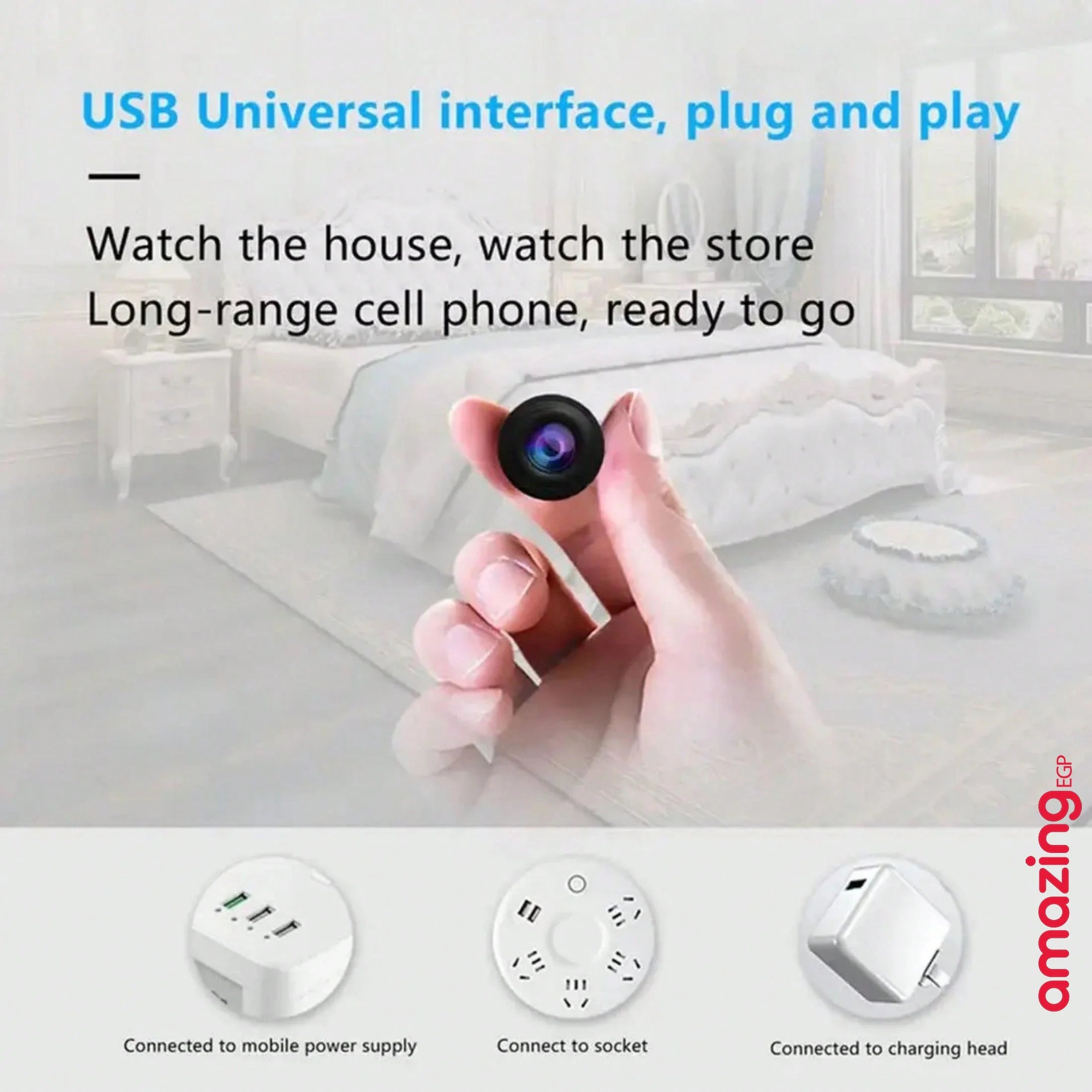 كاميرا واي فاي صغيرة بدقة عالية 1080P ورؤية ليلية للداخل ومراقبة أمن الطفل وتسجيل الفيديو مع كشف الحركة وزاوية واسعة هيكل عدسة حاسوبية | المنزل تجسس ديكور ديكور_منزل ساعات_ذكية ساعة بكام عداد الخطى كاميرات كاميرات تجسس كاميرات خارجية كاميرات مراقبة مراقبة