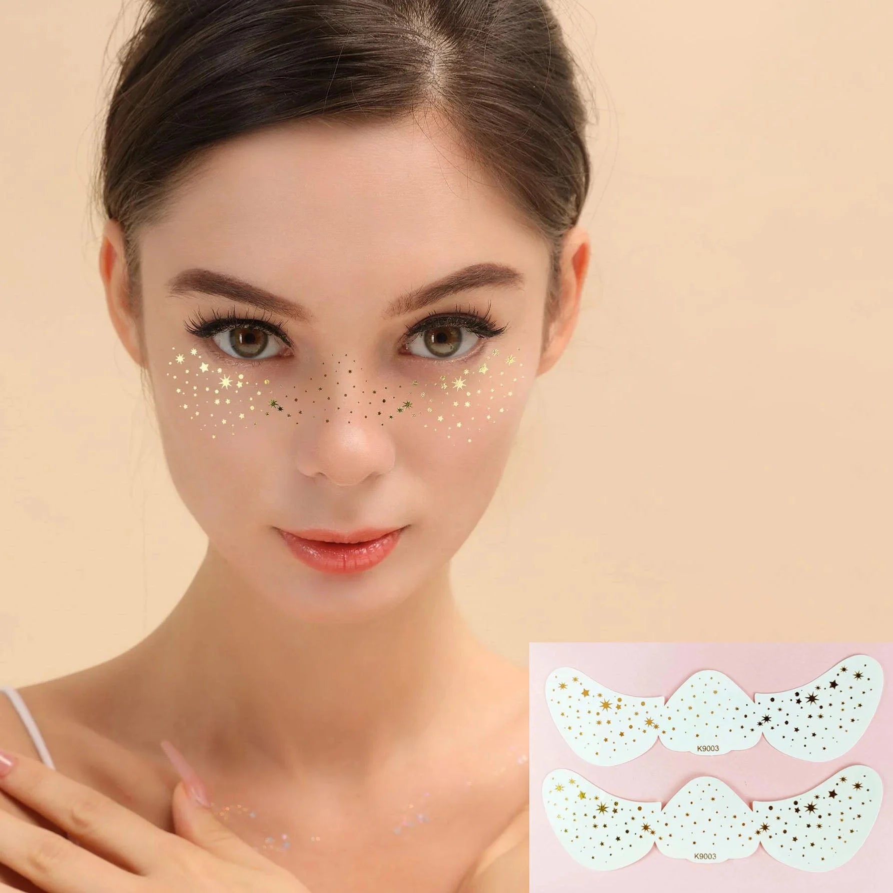 ستيكر لاصق للوجه ملصق تاتو مؤقتملصقات وشم وجه منمش تصميم ملصق النمش للنساء والفتيات للحفلات | تاتو مؤقت تاتوه تاتوه وجه تاتوه_للجسم ملصق النمش وشم | amazingEGP