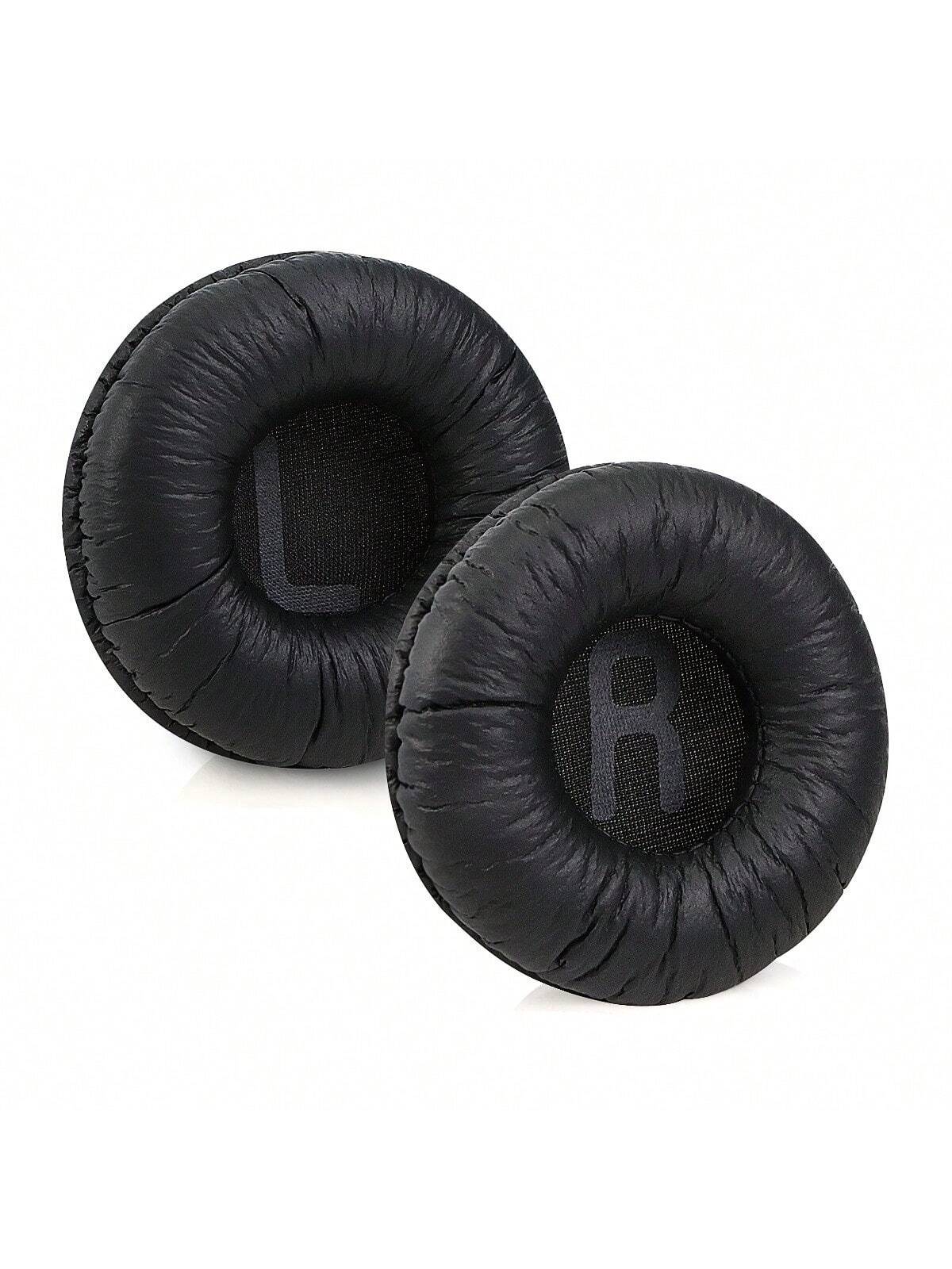 وسادات أذن بديلة لسماعات الرأس JBL  |  JR300، JR300BT، T450BT، T500BT، Tune 500، Tune 500BT، Tune 510BT، Tune 520 - — جلد بروتين + إسفنج ميموري فوم (أسود)