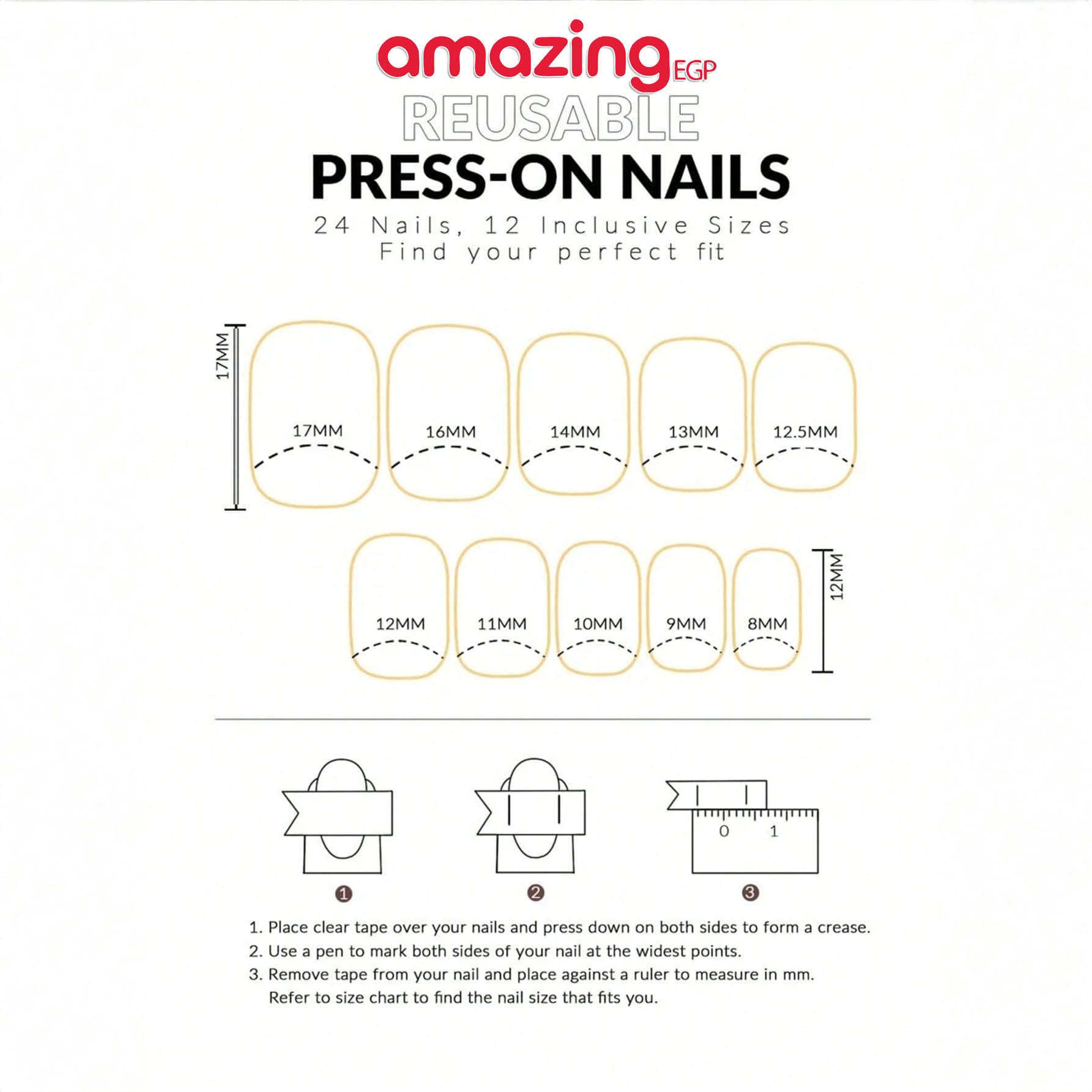 30 قطعة أظافر صناعية مضغوطة شكل تابوت قصير بتصميم فرنسي أسود مزخرف بالزهور – مع لاصق جيلي ومبرد/شريط فرك – قابلة للإزالة وإعادة الاستخدام