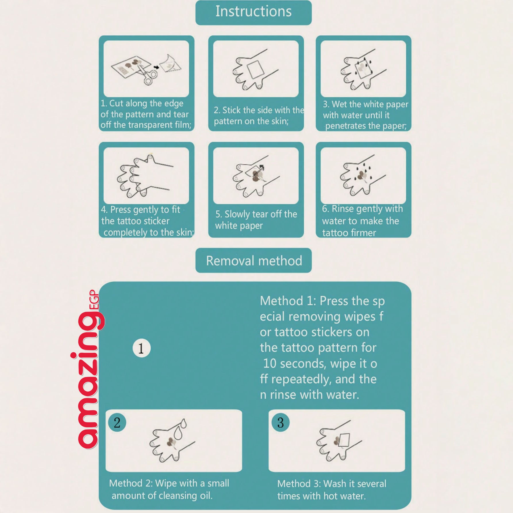 ملصق وشم مؤقّت مقاوم للماء ويُخفي الندوب – تصاميم فنية دقيقة بنقوش بطاريات ومكياج، سهل التطبيق والإزالة | 149-TSX