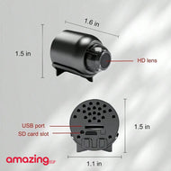 كاميرا مراقبة صغيرة 1080P HD مع واي فاي للاستخدام الداخلي والخارجي للأطفال والحيوانات والمربية عرض عن بعد مع تطبيق iOS وأندرويد | المنزل تجسس ديكور ديكور_منزل ساعات_ذكية ساعة بكام عداد الخطى كاميرات كاميرات تجسس كاميرات خارجية كاميرات مراقبة مراقبة | amaz