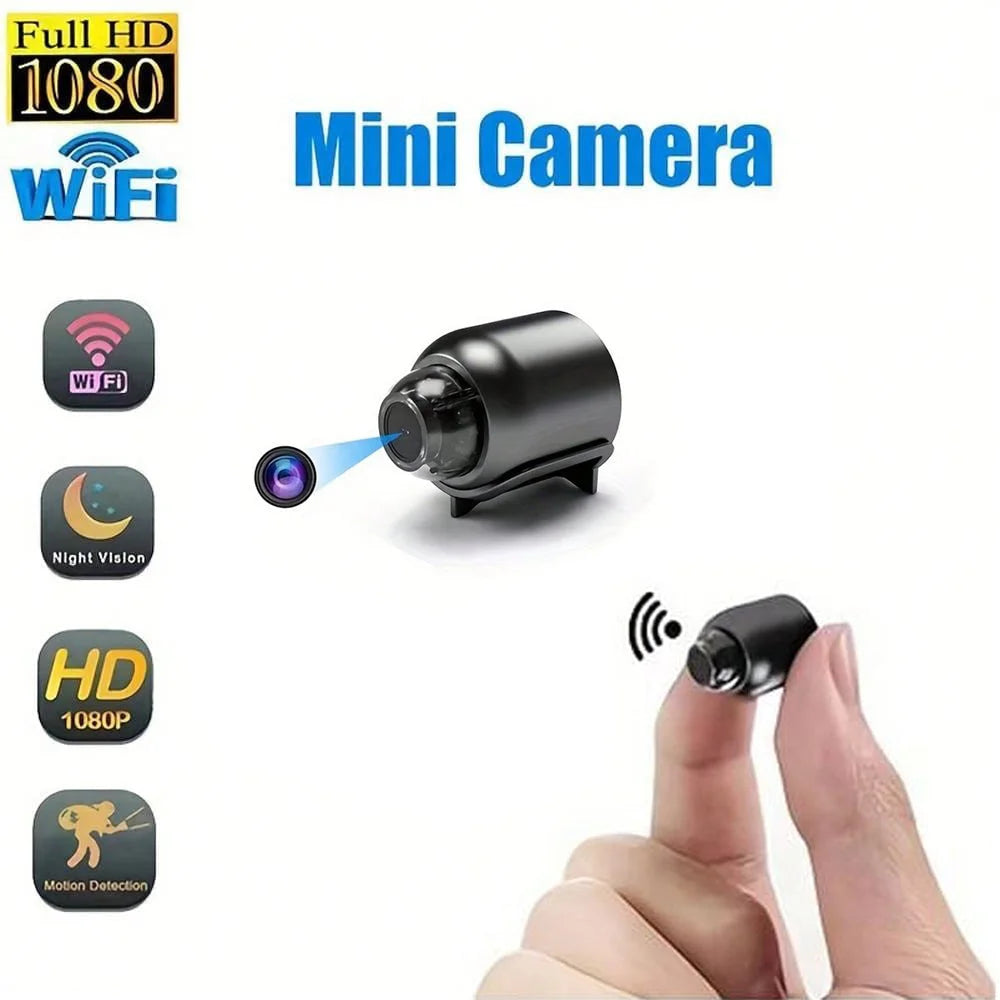 كاميرا مراقبة صغيرة 1080P HD مع واي فاي للاستخدام الداخلي والخارجي للأطفال والحيوانات والمربية عرض عن بعد مع تطبيق iOS وأندرويد | المنزل تجسس ديكور ديكور_منزل ساعات_ذكية ساعة بكام عداد الخطى كاميرات كاميرات تجسس كاميرات خارجية كاميرات مراقبة مراقبة | amaz