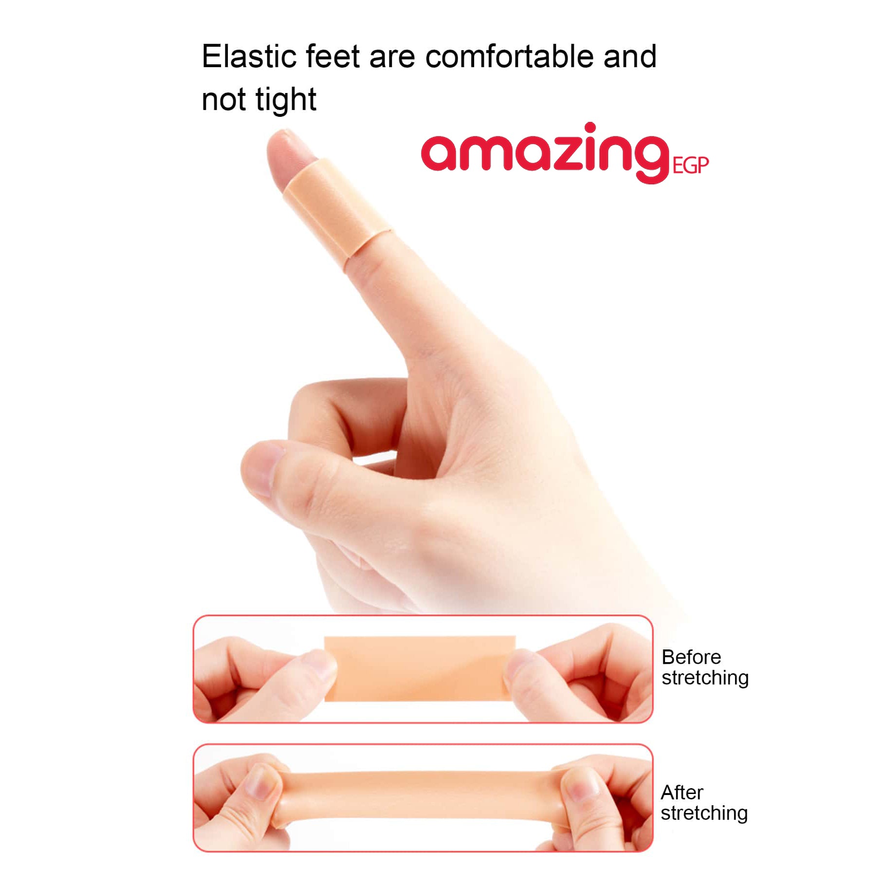ملصق للعناية بالقدم بشريط مثبت للكعب لوقاية وتوسيد القدم وحماية الجلد - مقاوم للماء ومضاء للانزلاق