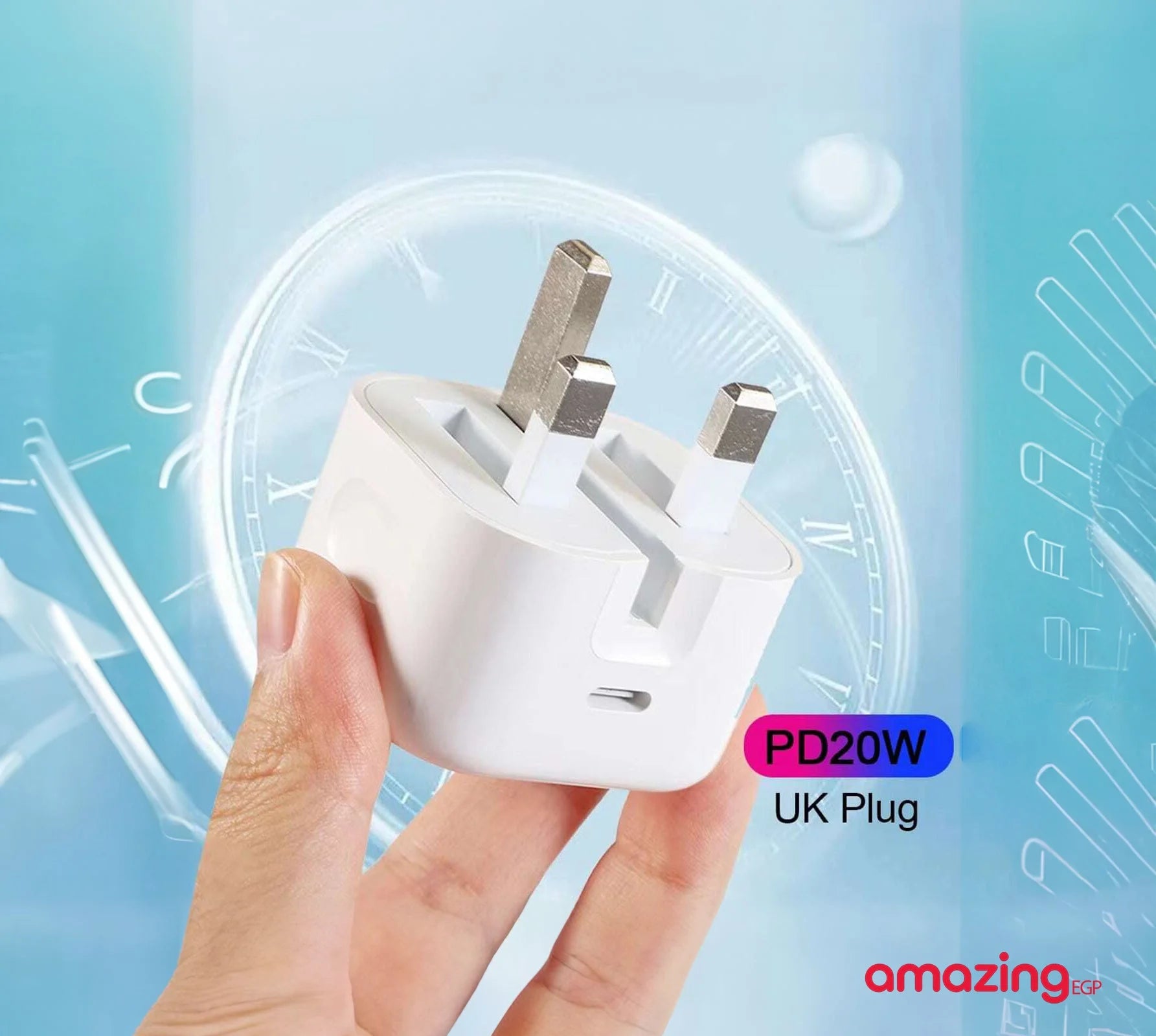 رأس شحن سريع 15 وات وكابل بيانات قطعة واحدة متوافق مع iPhone - راس سلك | apple watch ابل الموبيل ساعة ابل ساعة ذكية شاحن شاحن جوال شاحن ساعة | amazingEGP