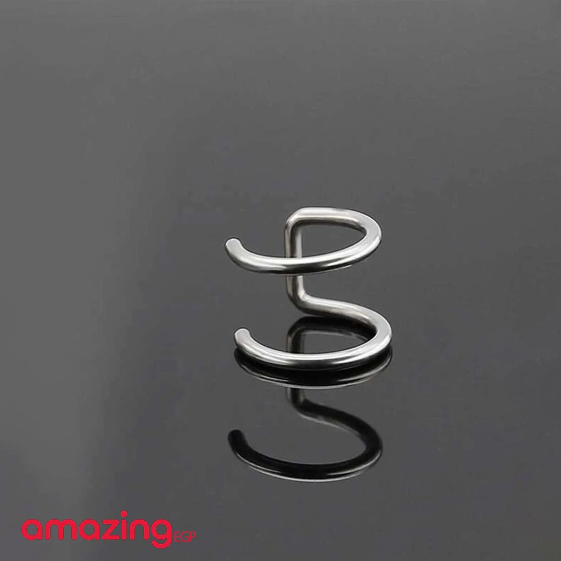 بيرسنج شفاه بدون ثقب بدون اخرام من الفولاذ المقاوم للصدأ لا تسبب الحساسية لا حاجة للخرم  حلقة شفاة بسيطة غير مثقوبة للرجال والنساء تثبت بدون ثقب اوخرم | Copper Nose Cuff Copper اقراط انف بدون ثقوب بدون خرم بيرسنج بيرسنج شفاه حلقة أنف شفاه شفايف غير مثقوبة