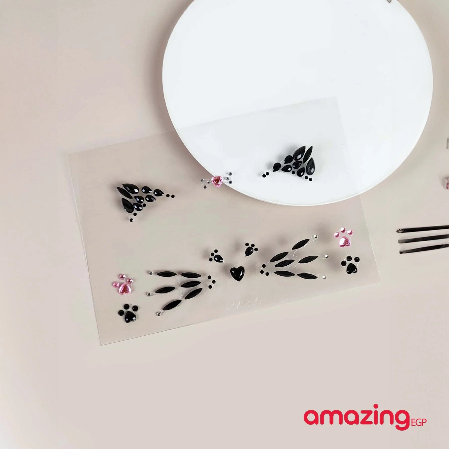 الوشم الكريستالي جواهر أحجار الراين ملصقات أحجار كريمة للجسم تاتو مؤقت عيون لتزيين الاظافروالوجه حفلات الهذيان ملصقات وجه انيقة للنساء شكل وجة القطة قطة 7758 | tattoos تاتو مؤقت تاتوه تاتوه وجه تاتوه_للجسم قطه ملصق وشم وجه القطه وشم | amazingEGP