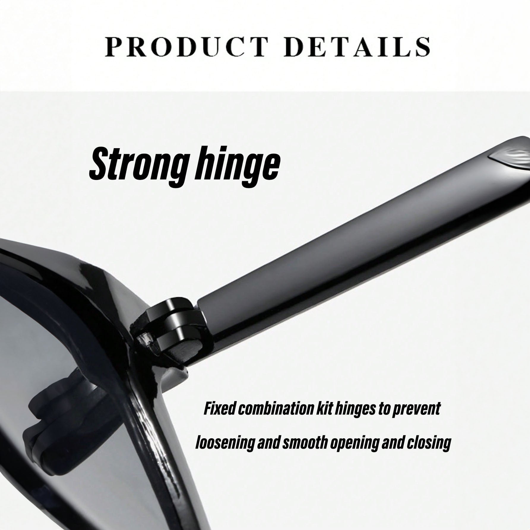 نظارات رجالية موضة بإطار مربع عصري وعدسات رمادية، تصميم رجعي أنيق للاستخدام اليومي والعمل والسفر