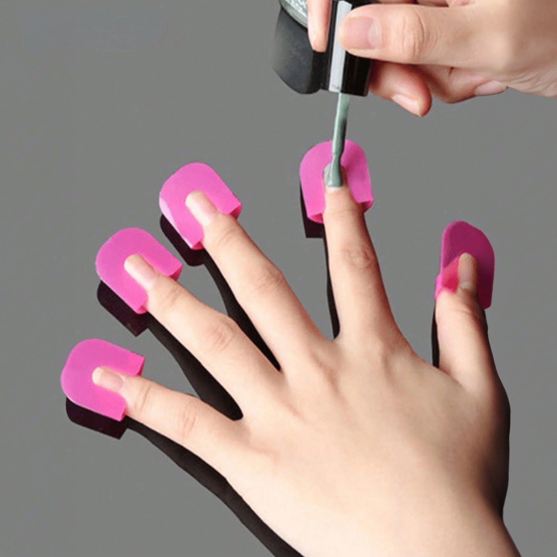 قوالب لطلاء الاظافر للبالغين - حامل اظافر قابل لاعادة الاستخدام لطلاء الاظافر واقي طلاء الاظافر للاصابع بلاستك على شكل حرف U لحماية طلاء الاظافر من البلاستيك قابل للستخدام المتعدد - 26 قطعة 10 أحجام | اظافر قصيرة اظافر مستعارة الاظافر العناية بالايدي الم