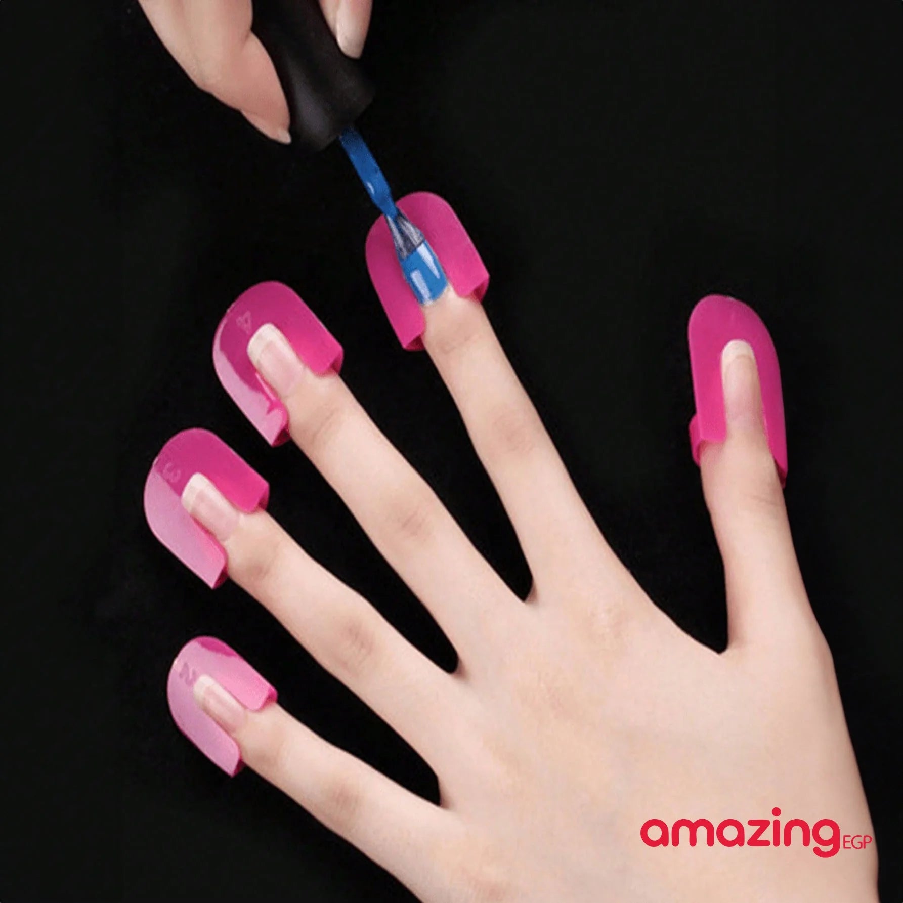 قوالب لطلاء الاظافر للبالغين - حامل اظافر قابل لاعادة الاستخدام لطلاء الاظافر واقي طلاء الاظافر للاصابع بلاستك على شكل حرف U لحماية طلاء الاظافر من البلاستيك قابل للستخدام المتعدد - 26 قطعة 10 أحجام | اظافر قصيرة اظافر مستعارة الاظافر العناية بالايدي الم