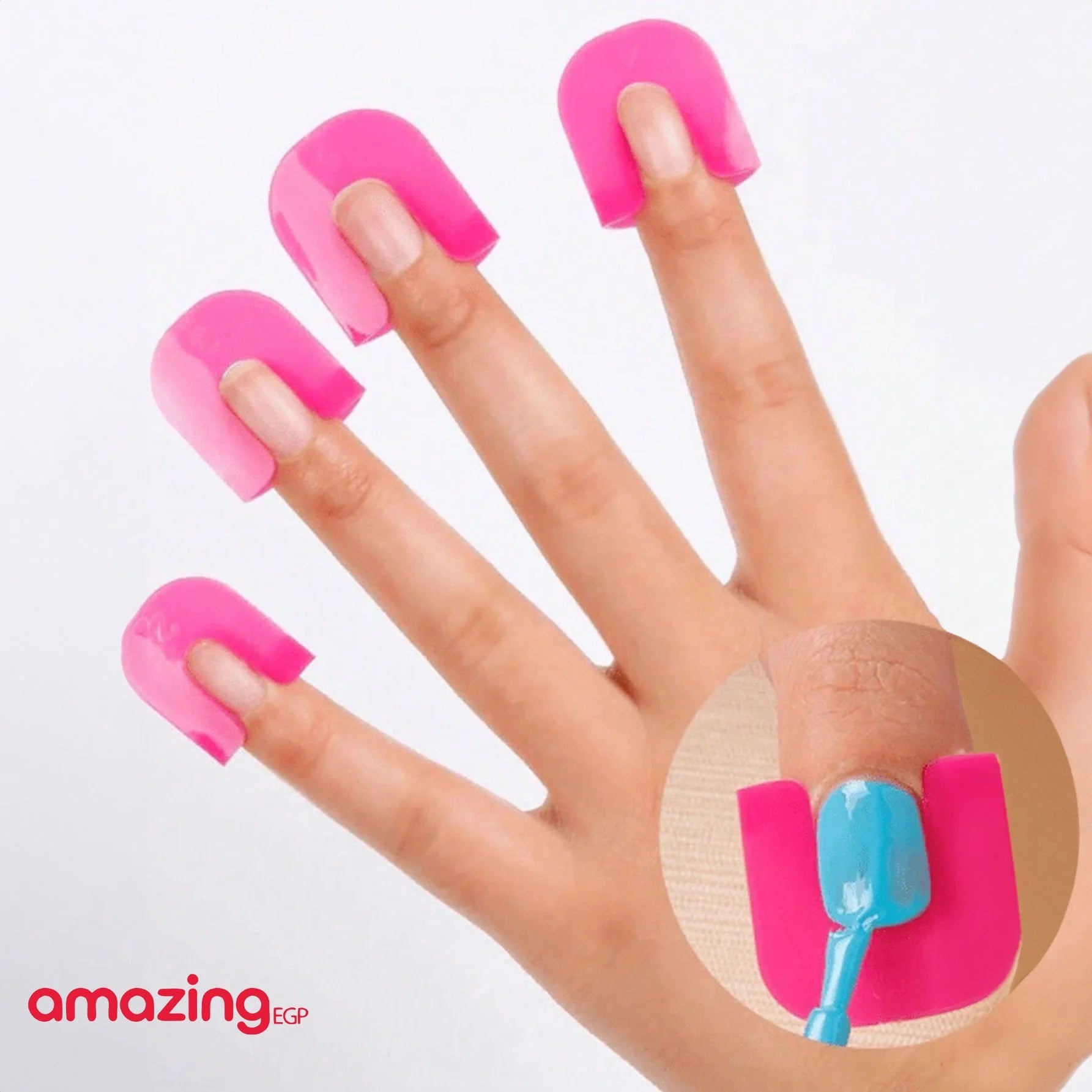 قوالب لطلاء الاظافر للبالغين - حامل اظافر قابل لاعادة الاستخدام لطلاء الاظافر واقي طلاء الاظافر للاصابع بلاستك على شكل حرف U لحماية طلاء الاظافر من البلاستيك قابل للستخدام المتعدد - 26 قطعة 10 أحجام | اظافر قصيرة اظافر مستعارة الاظافر العناية بالايدي الم