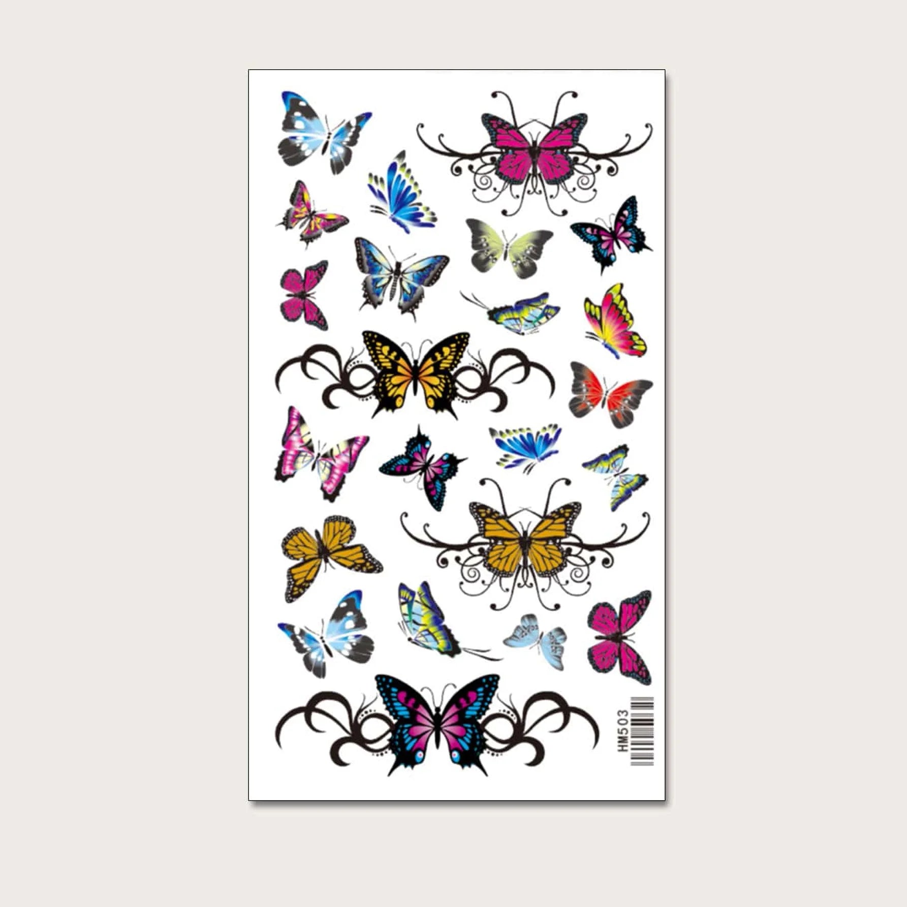 ملصق وشم نمط فراشات وشم يمكن التخلص منه للنساء ملصقات الوشم بالغ حقيقي ملصق وشم فراشة للنساء و بنات لمستلزمات الحفلات للنساء والاطفال فراشات | تاتو مؤقت تاتوة مضيئ تاتوه تاتوه_للجسم ملصق وشم وشم وشم مضيئ | amazingEGP