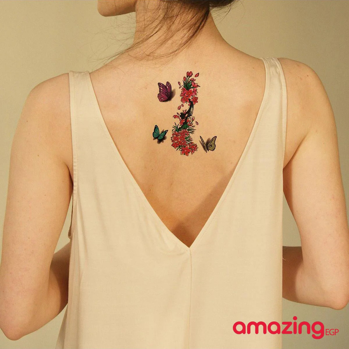 ملصق وشم زهرة مقاوم للماء يدوم طويلا نمط وردة وشم يمكن التخلص منه للنساء حقيقي ملصق وشم للنساء و بنات لمستلزمات الحفلات للنساء والاطفال - 30 ورقة sb_5219 | تاتوة مضيئ تاتوة وردة تاتوه تاتوه_كتابة تاتوه_للجسم زهرة ملصق وشم وشم وشم مضيئ وشم_كتابة | amazi