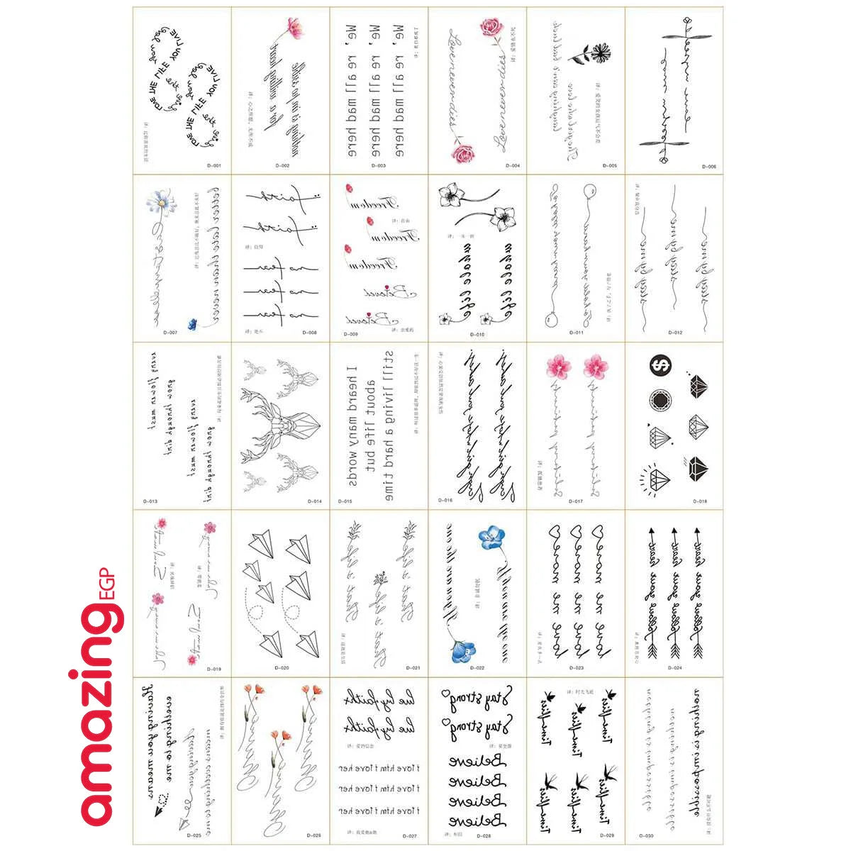 ملصق وشم مقاوم للماء يدوم طويلا رسمة لإصبع وأذن وخلف الأذن وأجزاء الجسم الصغيرة الأخرى للنساء و بنات لمستلزمات الحفلات للنساء والاطفال sb_8311 | تاتو مؤقت تاتوة مضيئ تاتوة وردة تاتوه تاتوه وجه تاتوه_كتابة تاتوه_للجسم زهرة ملصق وشم وشم وشم مؤقت وشم مضيئ و