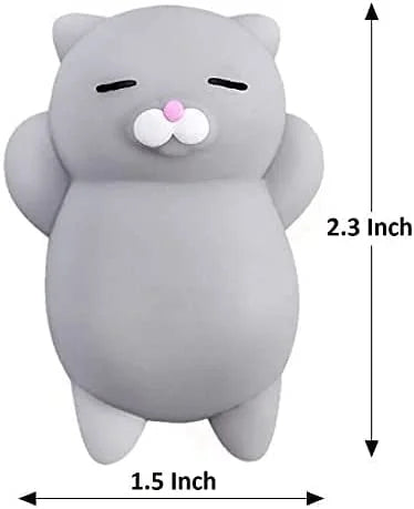 لعبة جميلة من جل السيليكون الناعم من Kawaii Marshmallow لعبة لطيفة للقطط الناعمة ثلاثية الأبعاد هدايا رمادي | Kawaii الاسترخاء التوتر القلق كيوي لعب لعب أطفال | amazingEGP