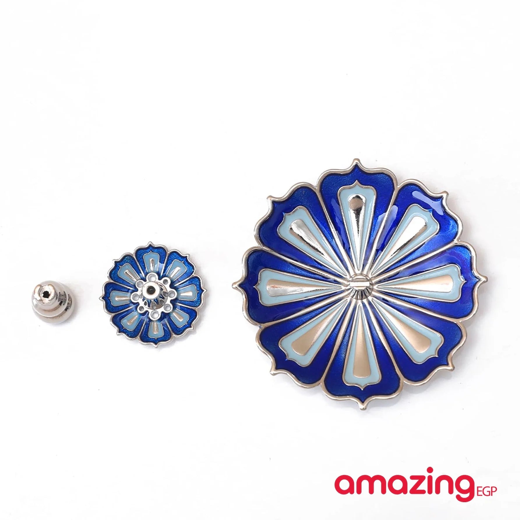 حامل عصا البخور زهرة على شكل وردة تصميم قطعة واحدة مبخرة عيدان البخار صائد البخور - ازرق | المنزل حامل بخور حامل عود ديكور عود عيدان بخور مبخرة مركب | amazingEGP