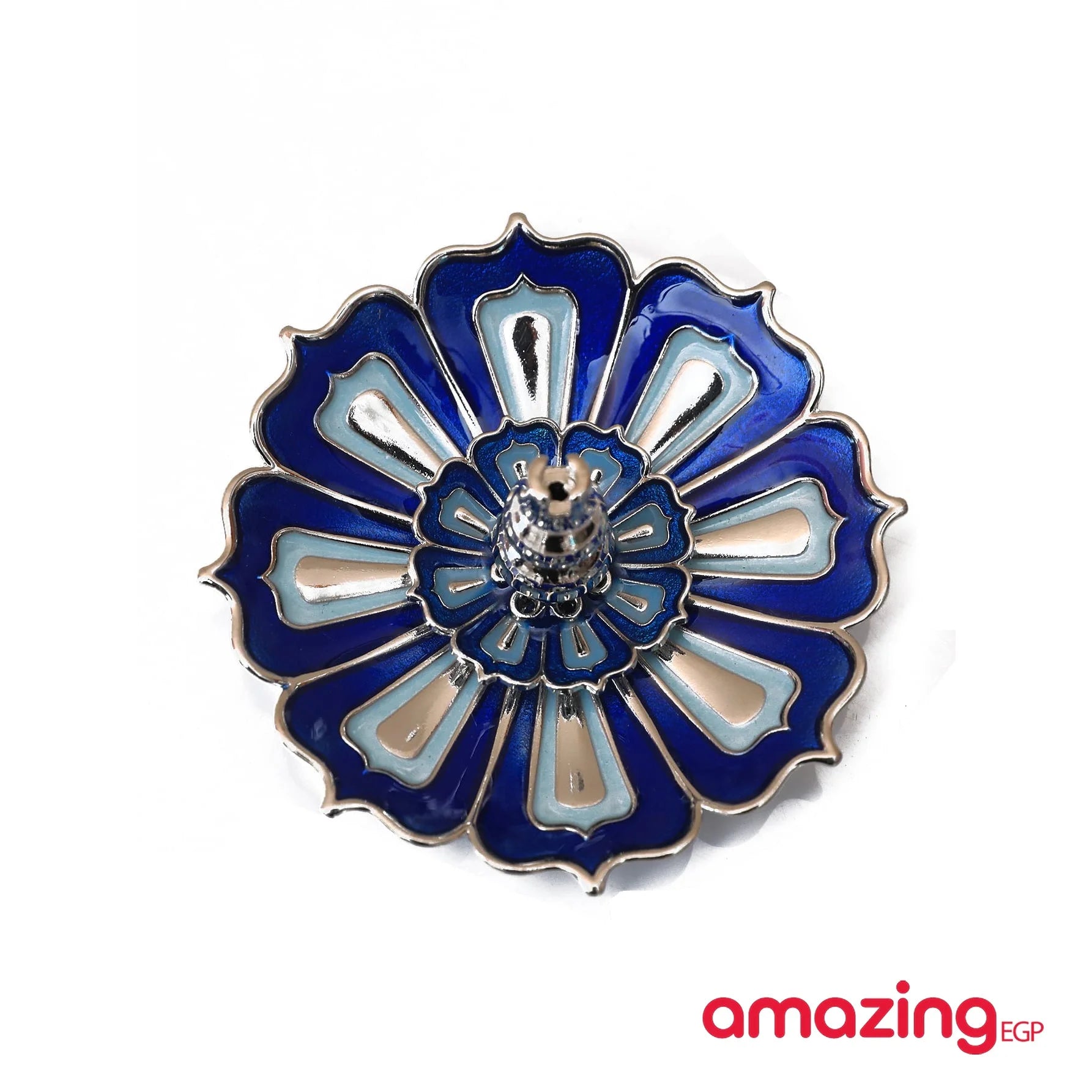 حامل عصا البخور زهرة على شكل وردة تصميم قطعة واحدة مبخرة عيدان البخار صائد البخور - ازرق | المنزل حامل بخور حامل عود ديكور عود عيدان بخور مبخرة مركب | amazingEGP