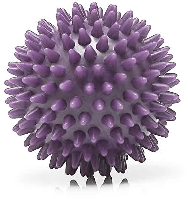 كرة تدليك بنتوءات مدببة من بلاستيك بي في سي لتدليك العضلات وتمرين اليد والقدم كرة تدليك لتخفيف آلام اليد والقدم كرة محمولة للعلاج الطبيعي - بنفسجي | العلاج الطبيعي العناية بالقدم المساج كرة مساج مساج | amazingEGP