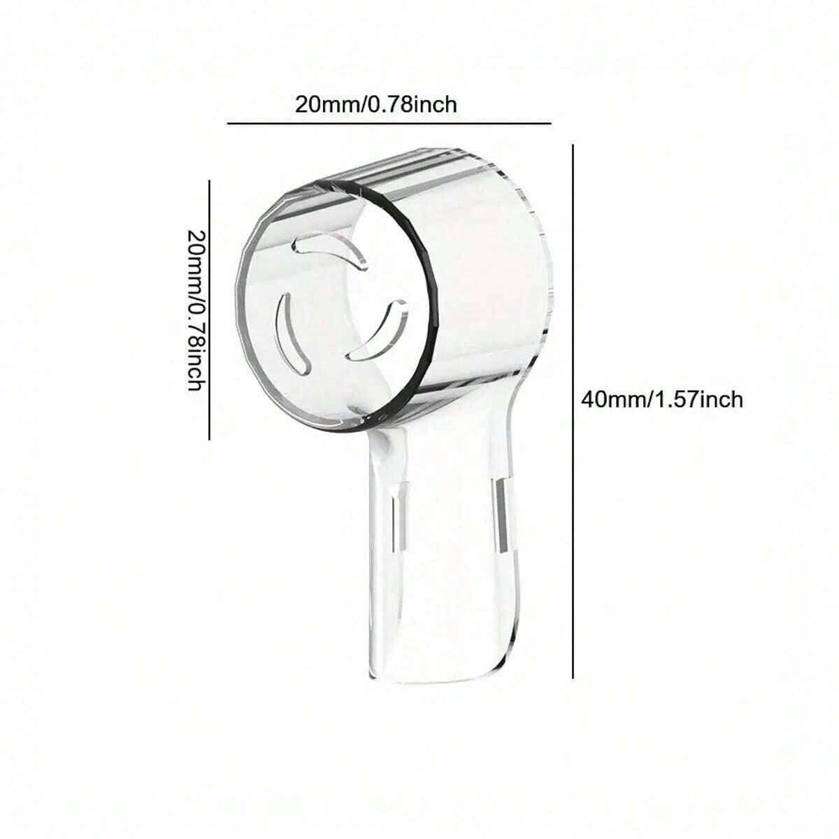 أغطية رأس فرشاة الأسنان القابلة لإعادة الاستخدام المتوافقة مع رؤوس فرشاة الأسنان الكهربائية والتخزين بشكل أفضل في المنزل والسفر -4قطع