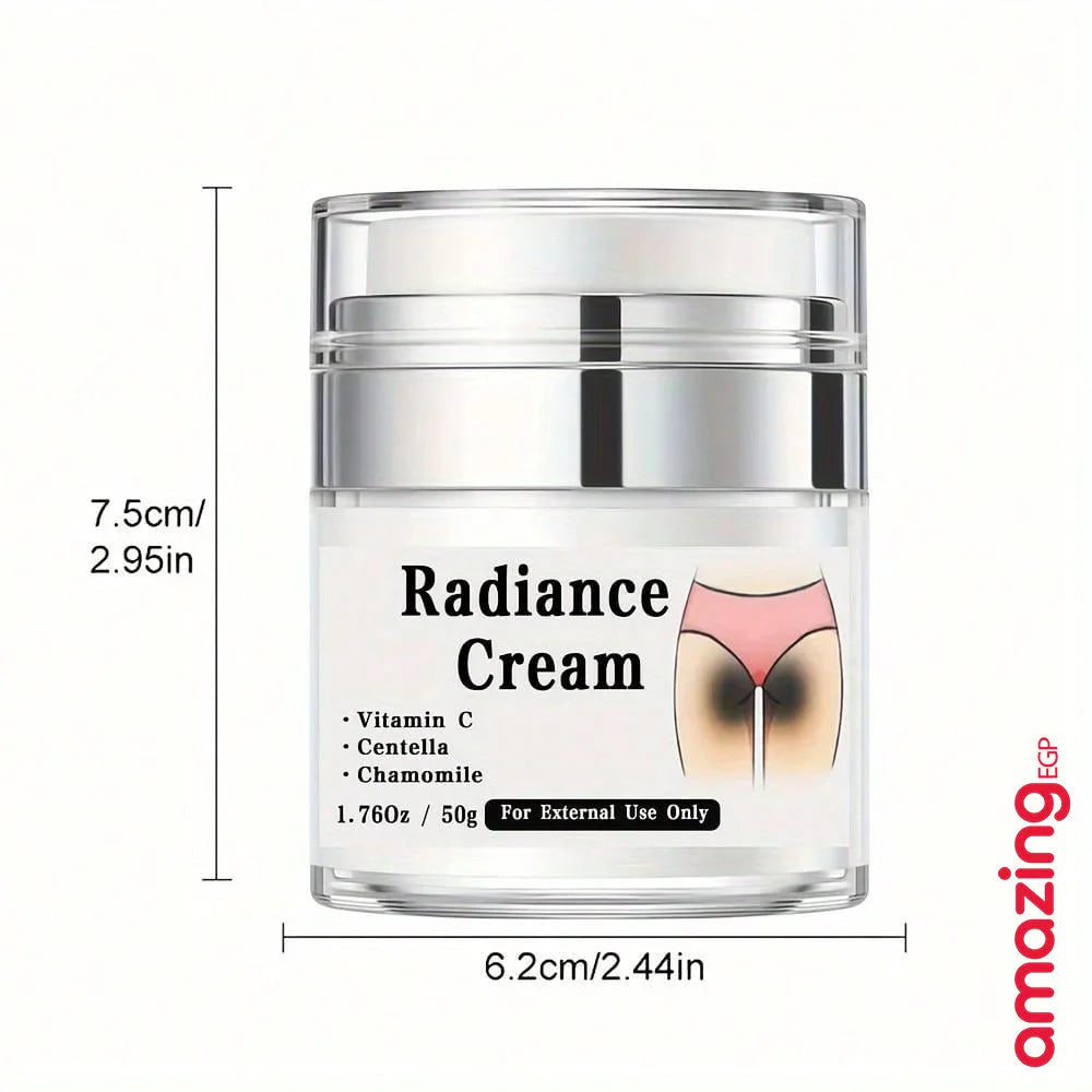 كريم العناية والتفتيح بالأعضاء الخاصة ومنطقة البكيني يحتوي على فيتامين سي ونياسيناميد وخلاصة الجوزة الآسيوية وعرق البخاخ للأعضاء الخاصة وتحت الإبط والمفاصل والأرداف وجلد الفخذ | اسود الابط الباط البقع الداكنة البيكيني المناطق الحساسة تفتيح الباط تفتيح ال