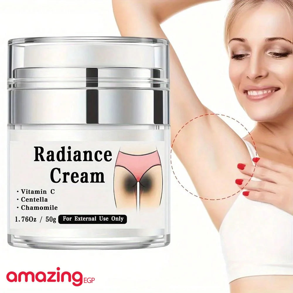 كريم العناية والتفتيح بالأعضاء الخاصة ومنطقة البكيني يحتوي على فيتامين سي ونياسيناميد وخلاصة الجوزة الآسيوية وعرق البخاخ للأعضاء الخاصة وتحت الإبط والمفاصل والأرداف وجلد الفخذ | اسود الابط الباط البقع الداكنة البيكيني المناطق الحساسة تفتيح الباط تفتيح ال