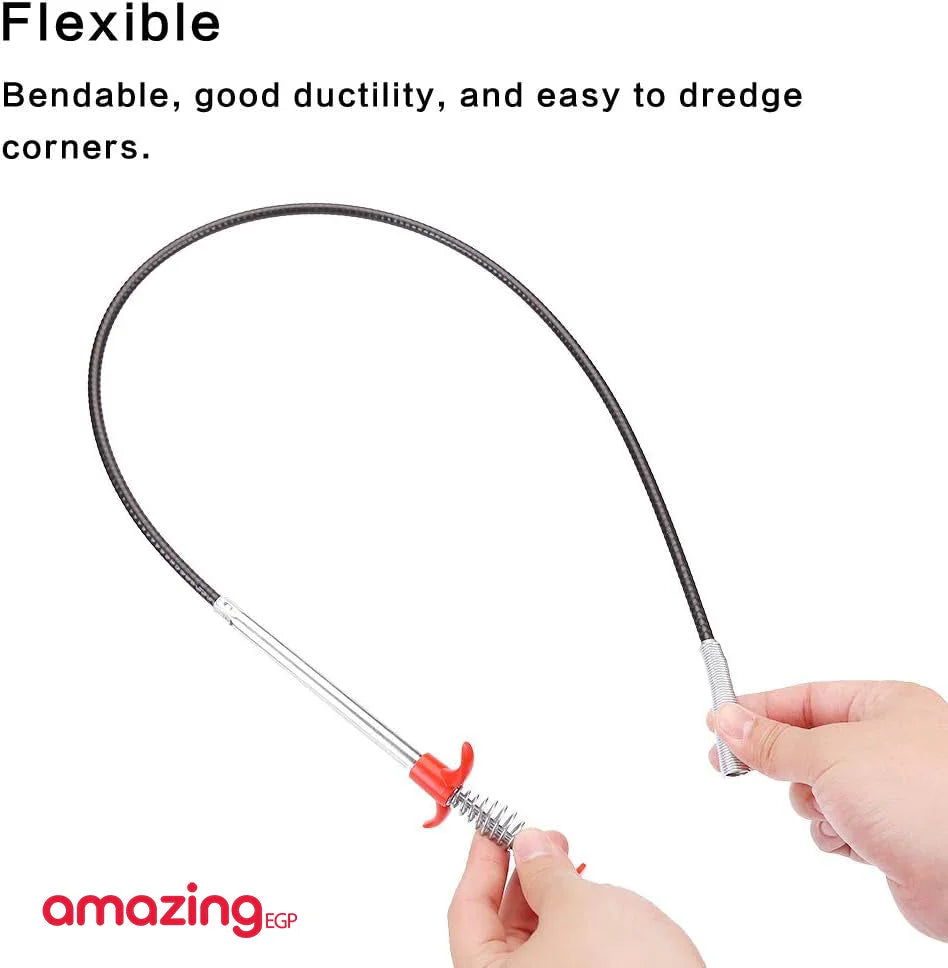 اداة التقاط قابلة للامساك اداة تصريف متينة قابلة للانحناء مخلب تنظيف شعر الصرف الصحي متعدد الوظائف اداة تجريف الانابيب المحملة بنابض اداة ازالة انسداد الصرف | استحمام التقاط المرحاض انسداد انسداد المرحاض تنظيف الحوض حمام حوض حوض الحمام دش راس دش سماعة_دش