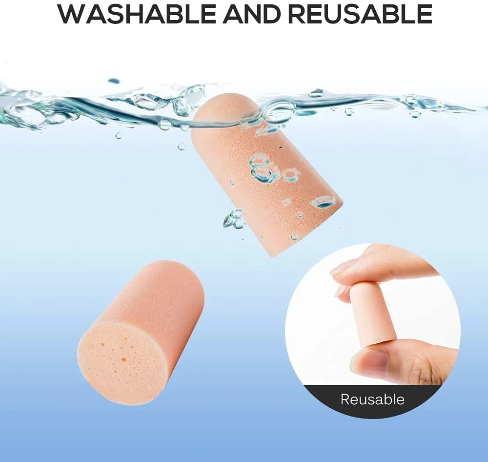 سدادات اذن مانعة للضوضاء سدادات اذن قابلة لاعادة الاستخدام مع حافظة تخزين مثالية للنوم والشخير والسباحة - TY2 | السفر الشخير الضوضاء سدادة سدادة اذن عزل صوت للسباحة لنوم مريح لوازم السباحة نوم مريح | amazingEGP