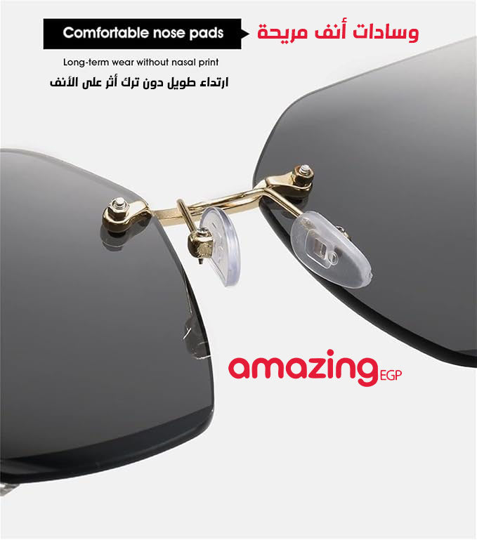 النظارات الشمسية المزخرفة بالراين حسب الموضة للنساء لاستخدام يومي، إكسسوارات الشاطئ للنساء، نظارات شمسية أساسية لملابس النساء مناسبة لحفلات اليخت وحفلات