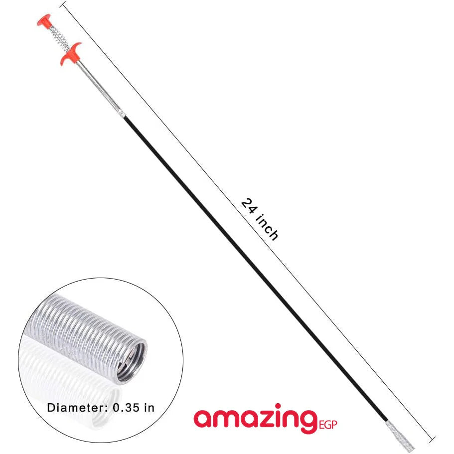 اداة التقاط قابلة للامساك اداة تصريف متينة قابلة للانحناء مخلب تنظيف شعر الصرف الصحي متعدد الوظائف اداة تجريف الانابيب المحملة بنابض اداة ازالة انسداد الصرف | استحمام التقاط المرحاض انسداد انسداد المرحاض تنظيف الحوض حمام حوض حوض الحمام دش راس دش سماعة_دش