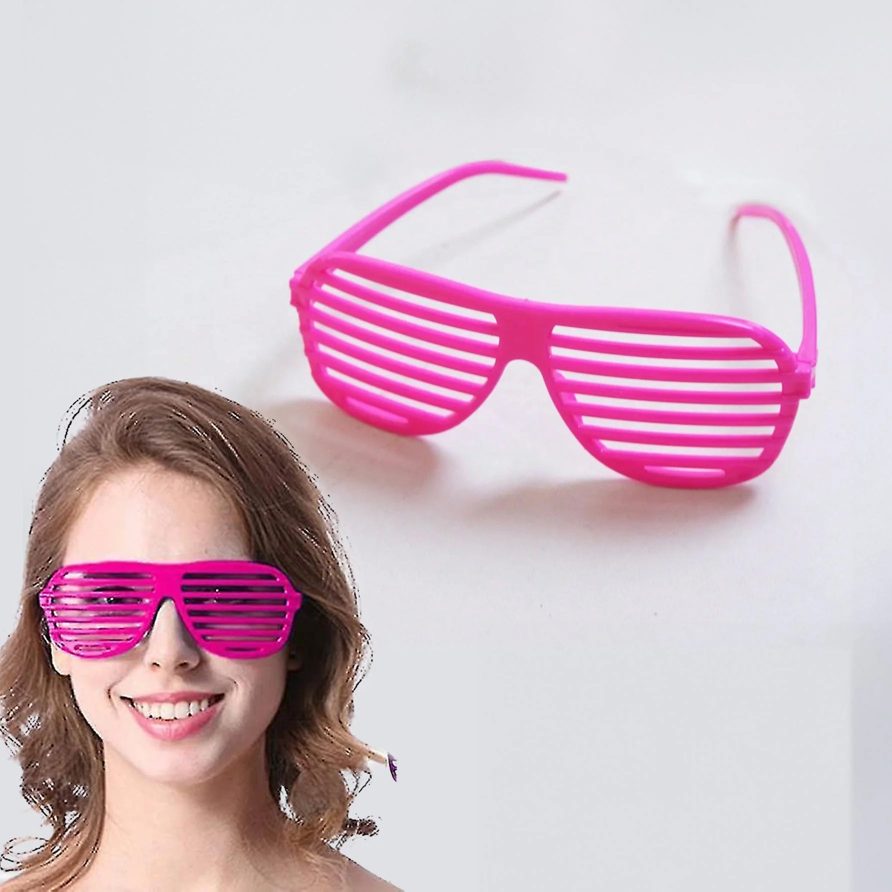 النظارات الشمسية للحفلات المزخرفة باللون الأحمر الوردي للبالغين والأطفال نظارات مضحكة نظارات ديسكو جديدة  لصيف الشاطئ وحفلات أعياد الميلاد وحفلات- روز أحمر | النظارات حفالات حفالات موسيقية حفلات حفلات_عيد_الميلاد رووك فلامنغو نظارات نظارات حفلات نظارات دي