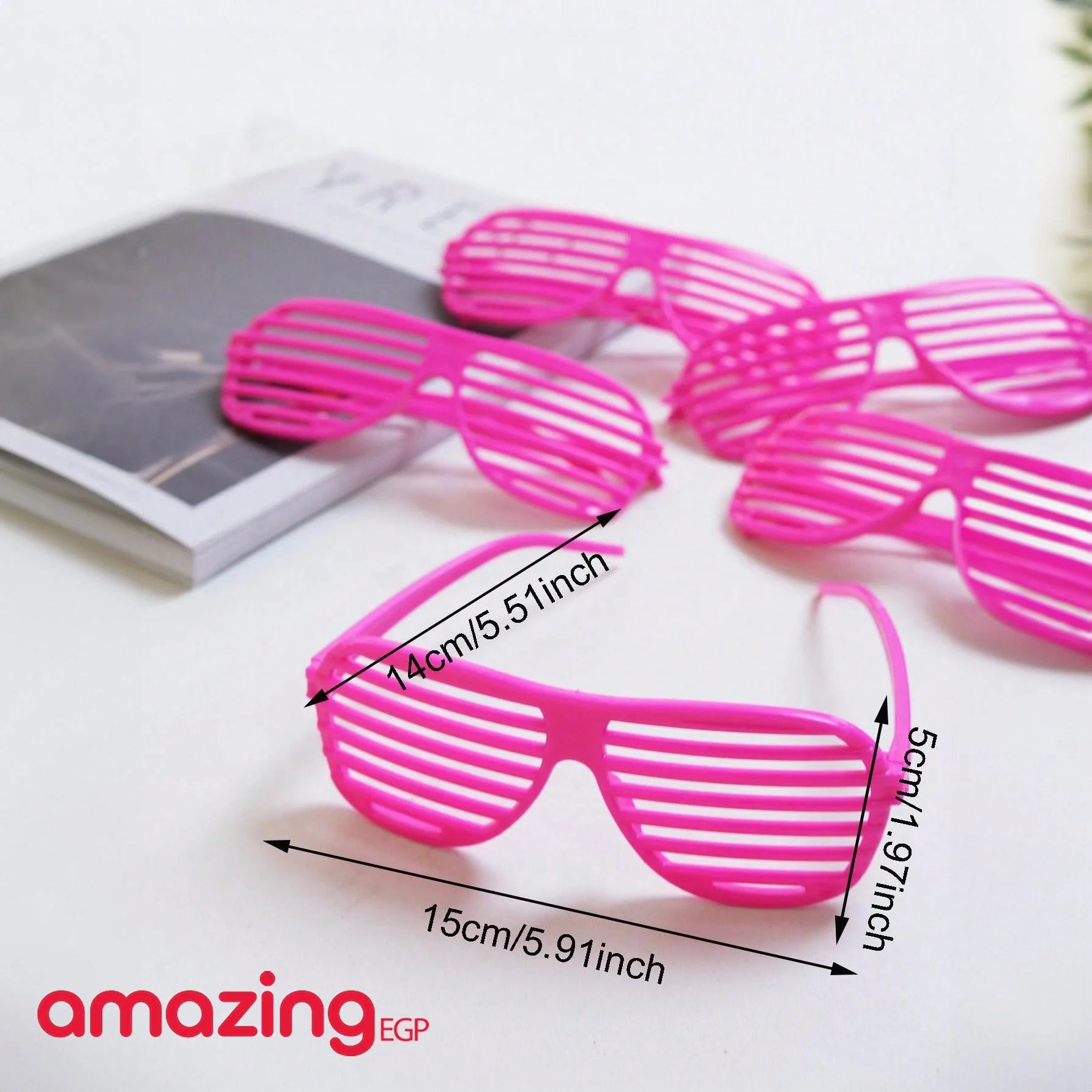 النظارات الشمسية للحفلات المزخرفة باللون الأحمر الوردي للبالغين والأطفال نظارات مضحكة نظارات ديسكو جديدة  لصيف الشاطئ وحفلات أعياد الميلاد وحفلات- روز أحمر | النظارات حفالات حفالات موسيقية حفلات حفلات_عيد_الميلاد رووك فلامنغو نظارات نظارات حفلات نظارات دي