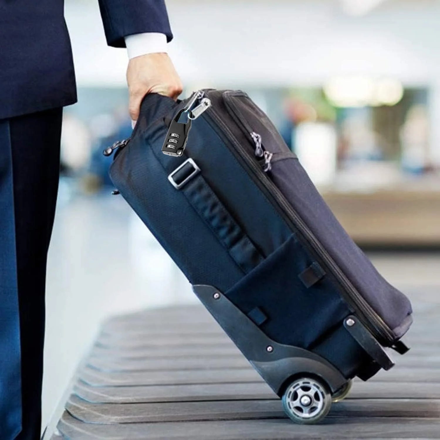 قفل امان مكون من 3 ارقام  خليط معدني من الزنك مثالي لحقيبة السفر وشنطة الظهر والخزائن والحافظة وصندوق الادوات | code lock اقفال قفل قفل برمز سري قفل كيسه قفل_ديجيتال | amazingEGP