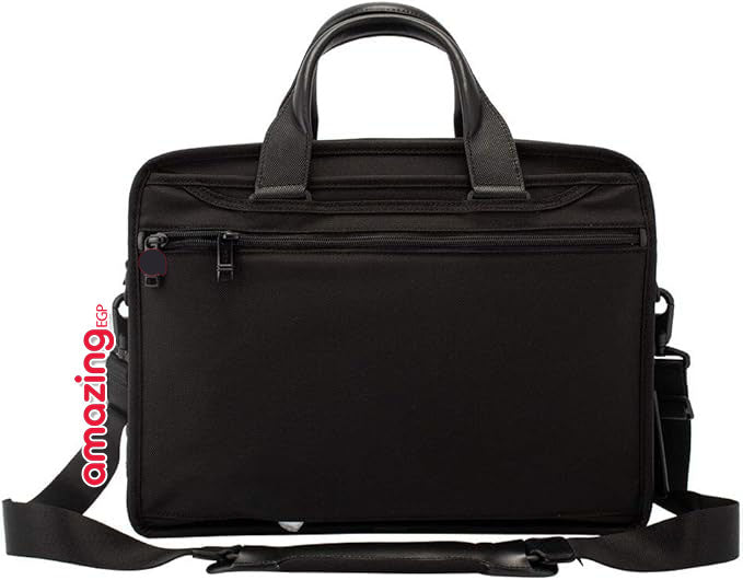 حقيبة لابتوب Alpha2 حقيبة لابتوب تنظيمية قابلة للتوسيع  أسود – 17 بوصة مع حزام كتف مبطن – جودة عالية راقية فاخرة - حقيبة لابتوب واغراض Luxury خفيفة، متينة، وأنيقة للجنسين  (TU9-B139)
