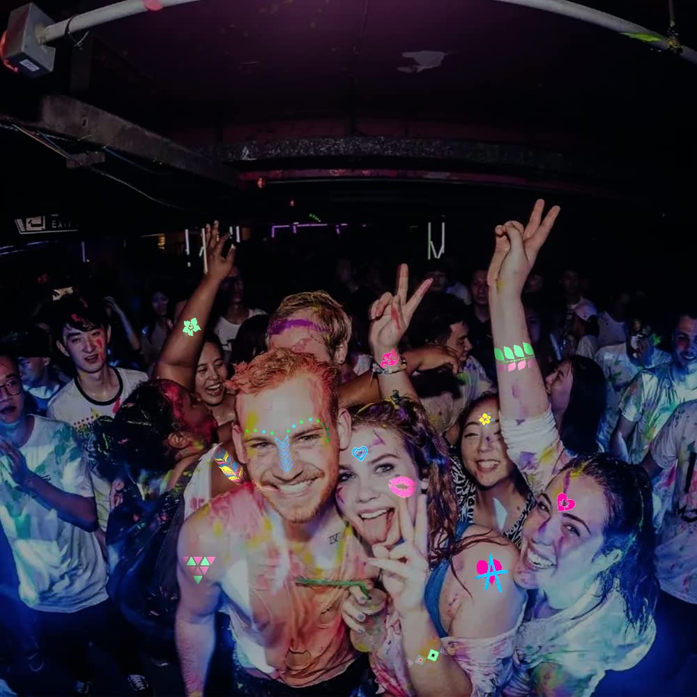 تتوهج في الظلام ،ملصق وشم طقم , نمط ثعبان وشم يمكن التخلص منه للنساء، لامع ضد للماء مع عطر منعش تصميم و يدوم طويلا , لطيفة ملصقات الوشم بالغ يضئ فى الظلام , للنساء و بنات - ( Hi_016)