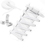 اربطة حذاء استك بدون ربط  للجري والرياضات النشطة  للاطفال والكبار وكبار السن مقاس واحد - أبيض T9-1-White -B