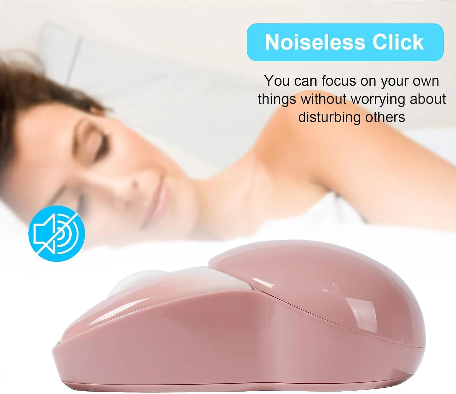 ماوس كمبيوتر لاسلكي على شكل ارنب لطيف بدون ضوضاء اقل محمول USB 24G الوان الحلوى ماوس للبنات والاطفال ماوس لاسلكي صامت على شكل أرنب تصميم لطيف للفتيات مناسب للمكتب والكمبيوتر المحمول بينك | اللاب توب جهاز شخصي فاره لابتوب للكمبيوتر ماوس ماوس شكل ارنب | am