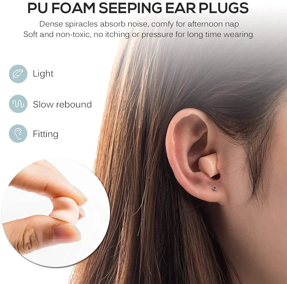 سدادات اذن مانعة للضوضاء سدادات اذن قابلة لاعادة الاستخدام مع حافظة تخزين مثالية للنوم والشخير والسباحة - TY2 | السفر الشخير الضوضاء سدادة سدادة اذن عزل صوت للسباحة لنوم مريح لوازم السباحة نوم مريح | amazingEGP