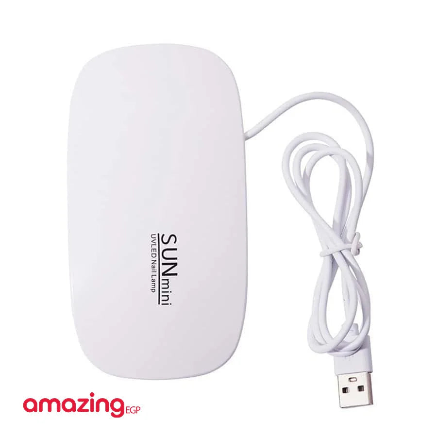 USB ميني ماوس LED للأظافر آلة تجفيف الأظافر بالأشعة فوق البنفسجية للأظافر مصباح LED محمول للأظافر 6 وات مصباح جل مجفف الأظافر للنساء والفتيات مانيكير - لون ابيض | أظافر اضافر اظافر قصيرة اظافر مستعارة الاظافر العناية بالأظافر العناية بالاظافر العناية بالق