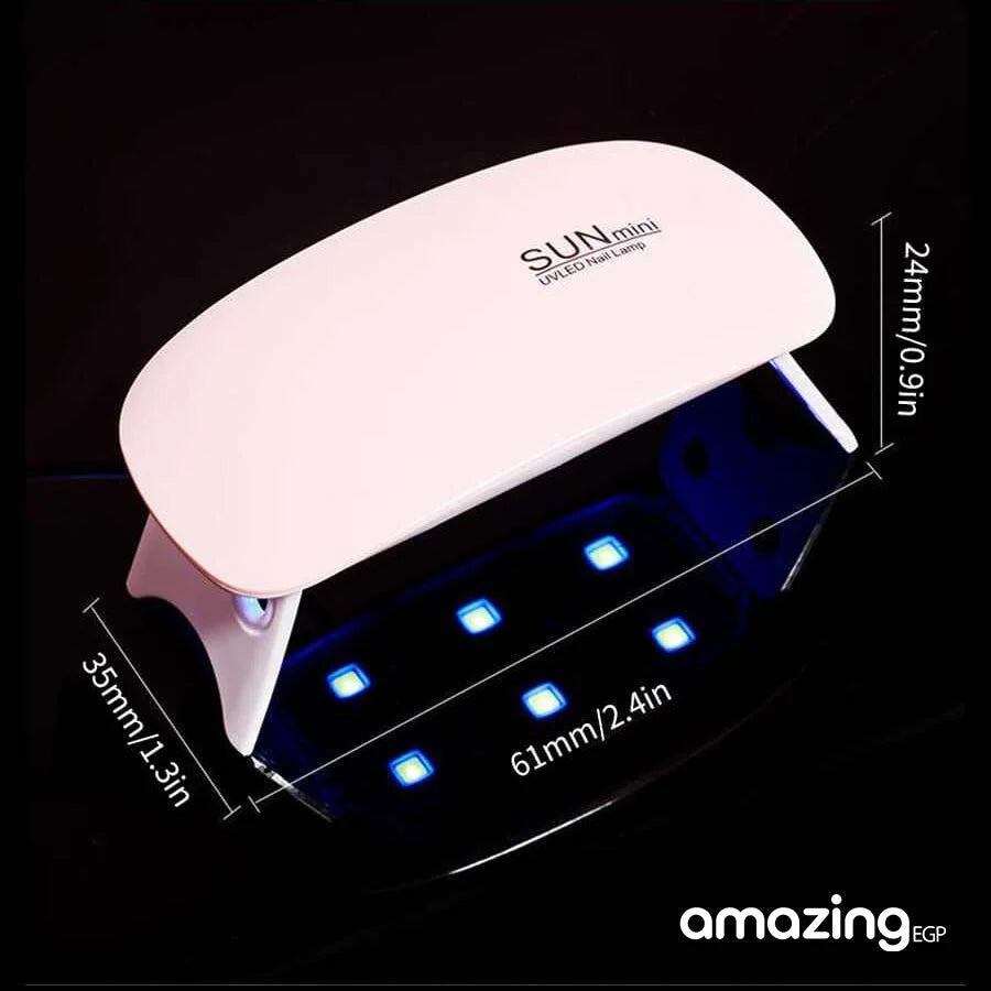 USB ميني ماوس LED للأظافر آلة تجفيف الأظافر بالأشعة فوق البنفسجية للأظافر مصباح LED محمول للأظافر 6 وات مصباح جل مجفف الأظافر للنساء والفتيات مانيكير - لون ابيض | أظافر اضافر اظافر قصيرة اظافر مستعارة الاظافر العناية بالأظافر العناية بالاظافر العناية بالق