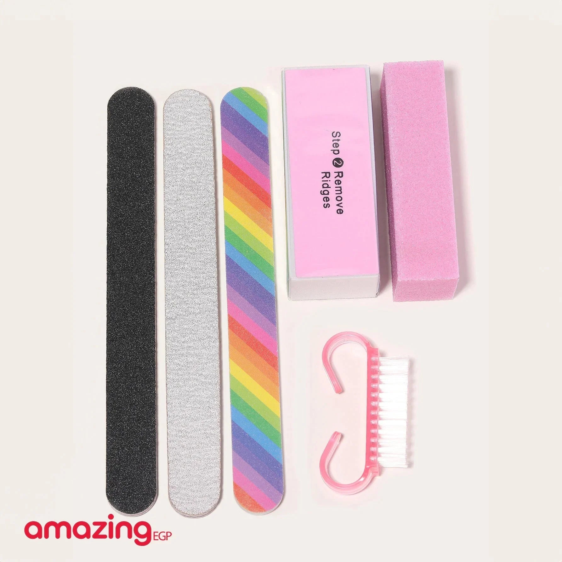 6 قطعة مجموعة مبرد الأظافر مجموعة أدوات العناية بالأظافر مجموعة أدوات مانيكير بسرعة من الفولاذ المقاوم للصدأ للرجال والنساء منظف الأظافر | أظافر اضافر اظافر قصيرة اظافر مستعارة الاظافر العناية بالأظافر العناية بالقدم العناية_بالقدم مبرد أظافر | amazingEGP