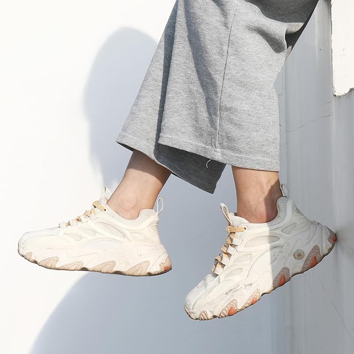 اربطة حذاء استك بدون ربط  للجري والرياضات النشطة  للاطفال والكبار وكبار السن مقاس واحد - أبيض T9-1-White -B