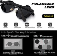 نظارات شمسية معدنية دائرية للرجال والنساء نظارات عصرية بتصميم كلاسيكي نظارات -اسود | نظارات نظارة نظارة_شمسية | amazingEGP