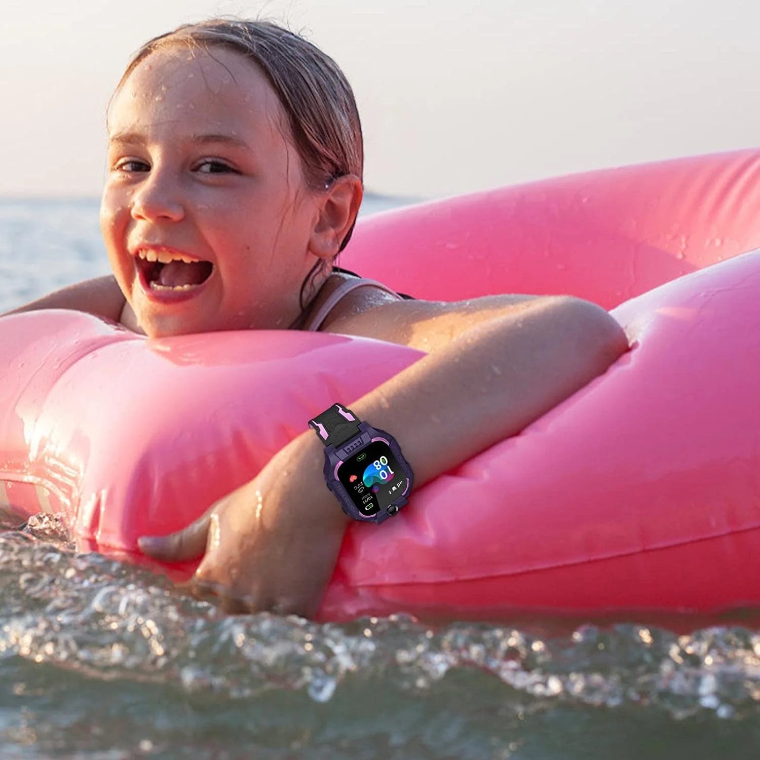 ساعة يد ذكية للاطفال من ساعة معصم تعمل باللمس اتصال واجراء مكالمات هاتفية ورسائل نصية متتبع المواقع ال بي اس للاولاد والفتيات مقاومة للماء بديل الجوال للاطفال - أرجواني | apple watch ابل اللياقة ساعات ساعات_ذكية عداد الخطى | amazingEGP