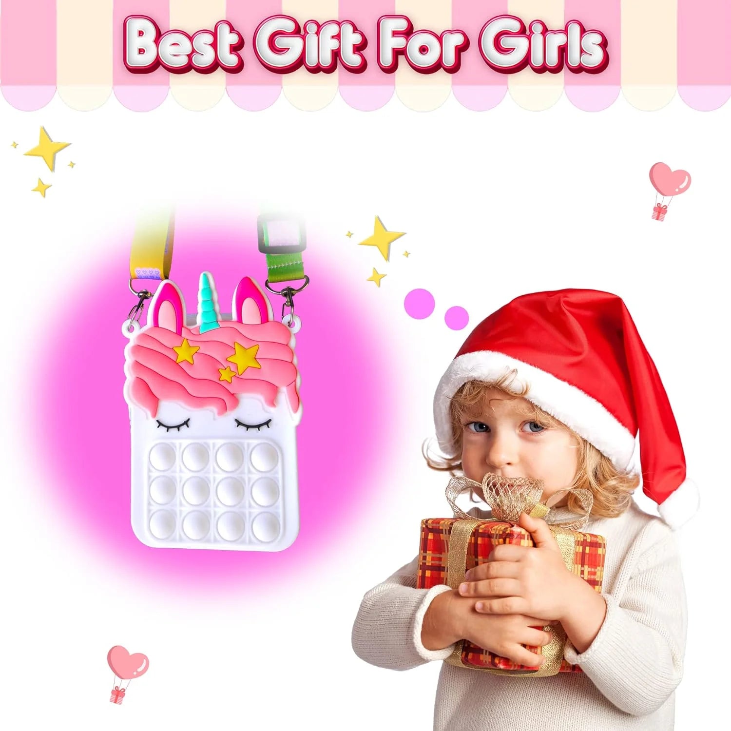 شنطة كتف بتصميم منبثق للنساء والبنات شنط كبيرة بنمط محفظة بتصميم منبثق شنطة انيقة مصنوعة من السيليكون بتصميم فقاعات حسية بطابع كرتوني - ابيض | pop it باب ات ببابت حقيبة شنطة علاقة حقيبة للأطفال حقيبة للاطفال | amazingEGP