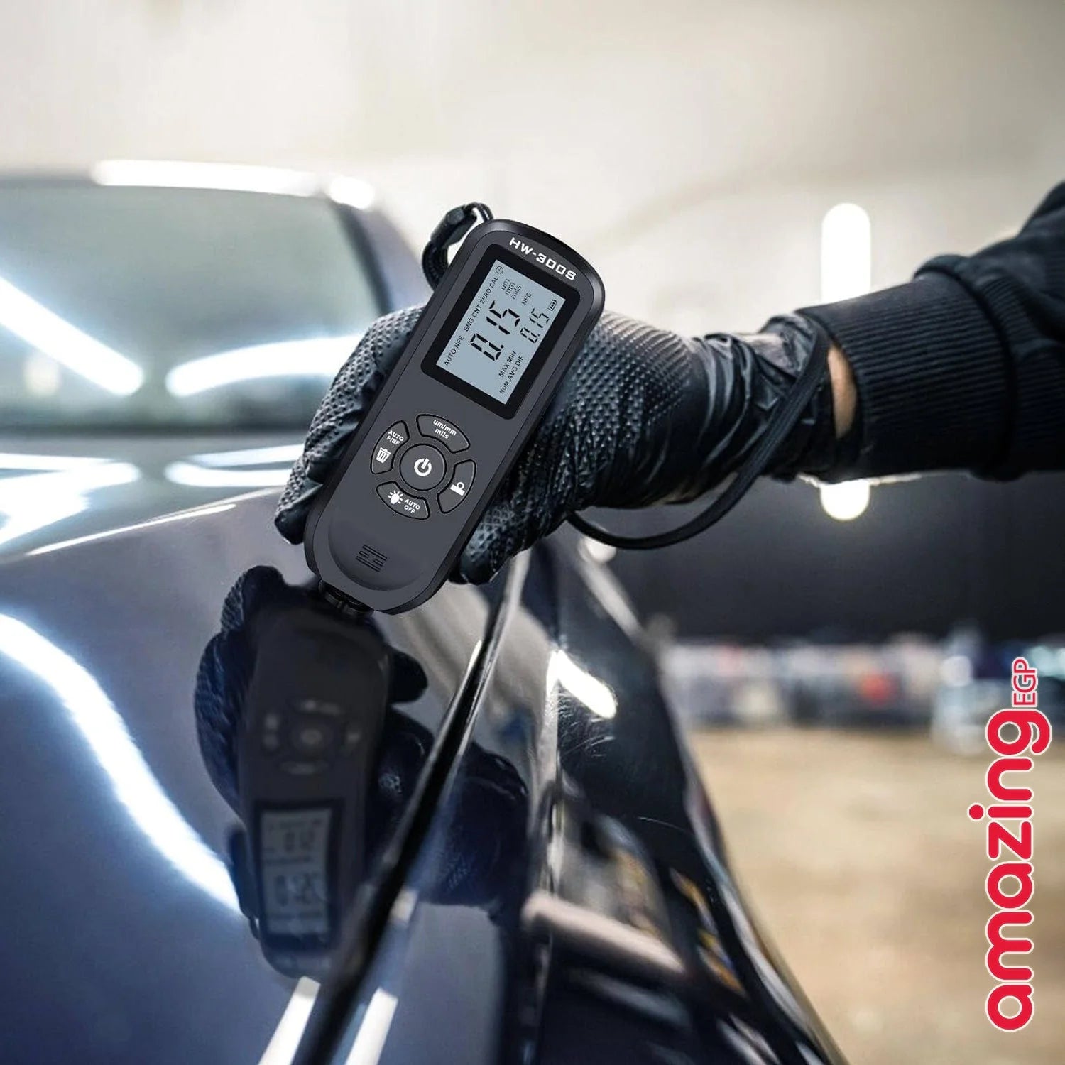 مقياس سمك الطلاء الرقمي لاختبار سمك الطلاء للسيارات والسيارات المستعملة مقياس طلاء مع FeNFe التلقائي وحدة ميكرومترميل نطاق 02000 ميكرومتر - HW-300PRO | السيارات السيارة المستعملة بوهية السيارة تنظيف_السيارة حادث سيارة شراء سيارة طلاء السيارة قياس قياس طلا