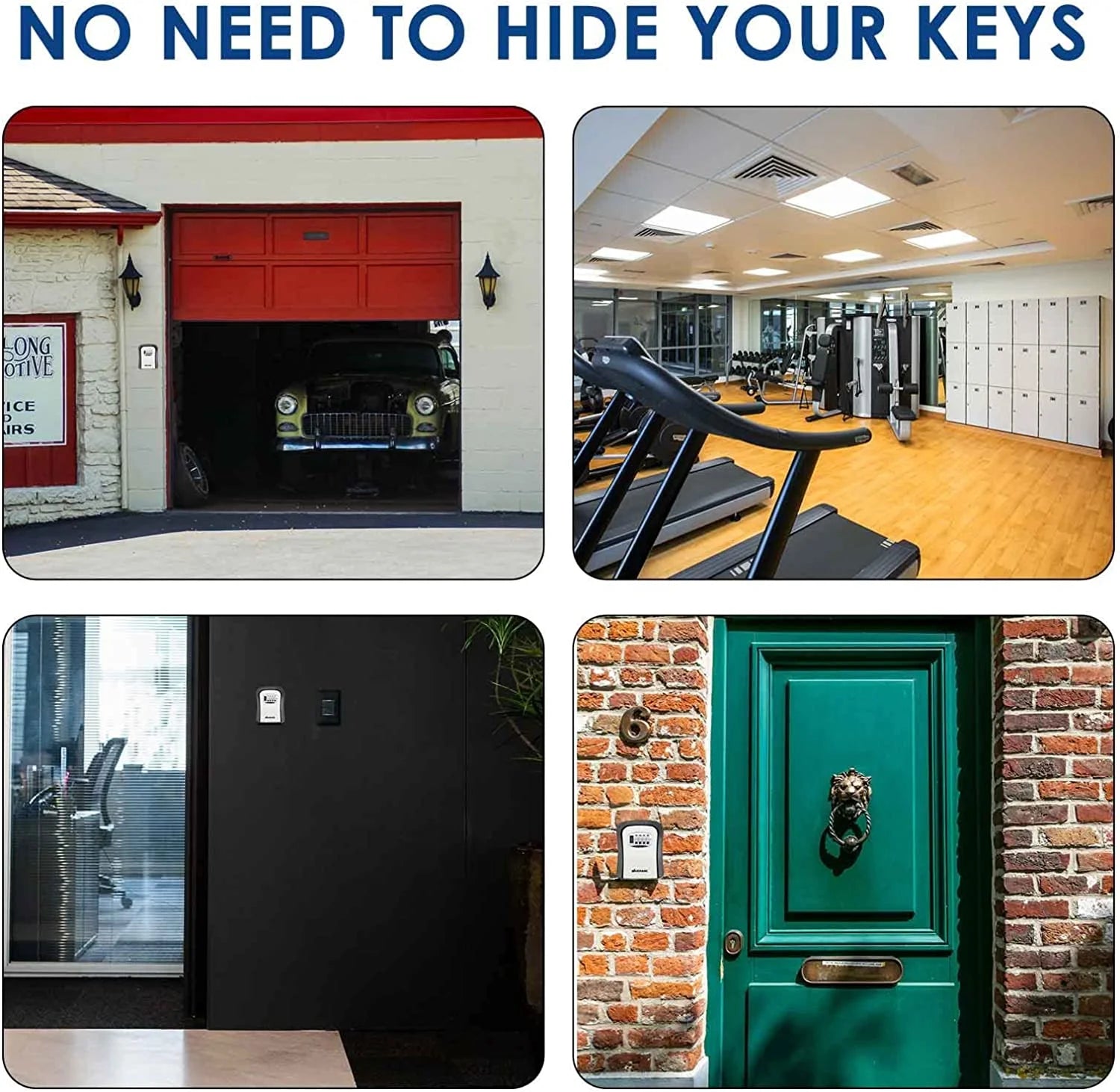 صندوق قفل للمفاتيح خزنة معدنية للمفاتيح بقفل من 4 ارقام للاستخدام في الاماكن الخارجية يثبت على الحائط لمفاتيح المنزل - معدن بالكامل اسود | اقفال تاتوه تخزين خزائن خزانة خزنة خزنة مفاتيح ديكور_منزل قفل باب للحديقة مفاتيح | amazingEGP