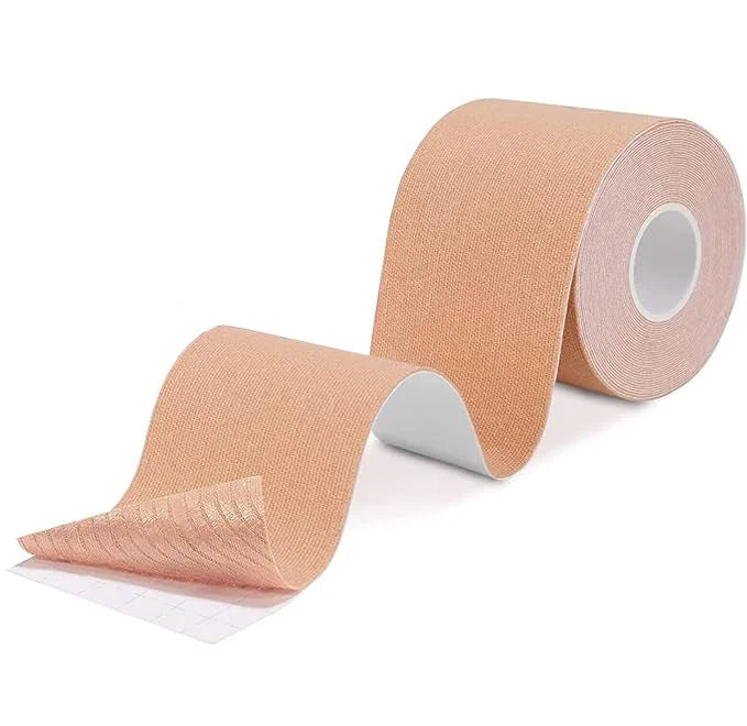 شريط لاصق القماشي لرفع الثدي شريط لاصق جيد التهوية وقابل لاعادة الاستخدام لاصقة مع شريط جيد التهوية لدعم الصدر والجسم لصدور الصدر الكبيرة مقاوم للماء والعرق | Boob Tape الثدي الكبير الصدر النساء برا حفالات حفالات موسيقية حمالات صدر رافع صدر لباس حفلات ملا