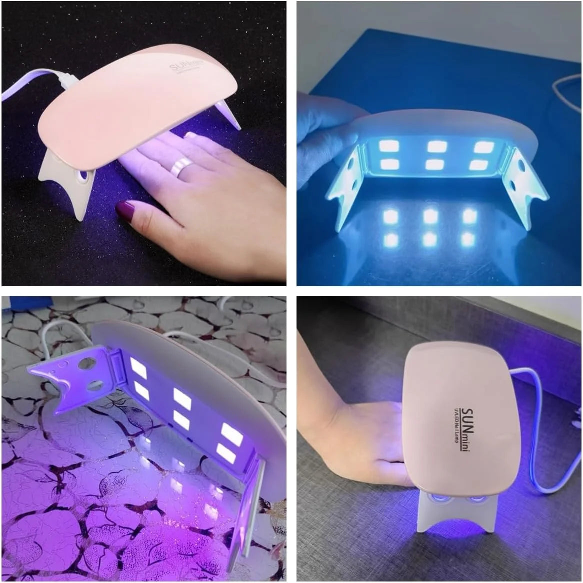 USB ميني ماوس LED للأظافر آلة تجفيف الأظافر بالأشعة فوق البنفسجية للأظافر مصباح LED محمول للأظافر 6 وات مصباح جل مجفف الأظافر للنساء والفتيات مانيكير - لون زهري | أظافر اضافر اظافر قصيرة اظافر مستعارة الاظافر العناية بالأظافر العناية بالاظافر العناية بالق