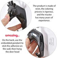 خطاف حائط بلاستيكي للمفاتيح  خطاف بتصميم غزال مبتكر للمنزل حامل مفاتيح للحائط ديكور منزلي | اقفال تاتوه تخزين خزائن خزانة خزنة خزنة مفاتيح ديكور_منزل قفل باب للحديقة مفاتيح | amazingEGP